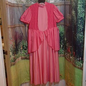 Women's Halloween Princess Costume with Gloves and Blonde Wig, 3XL